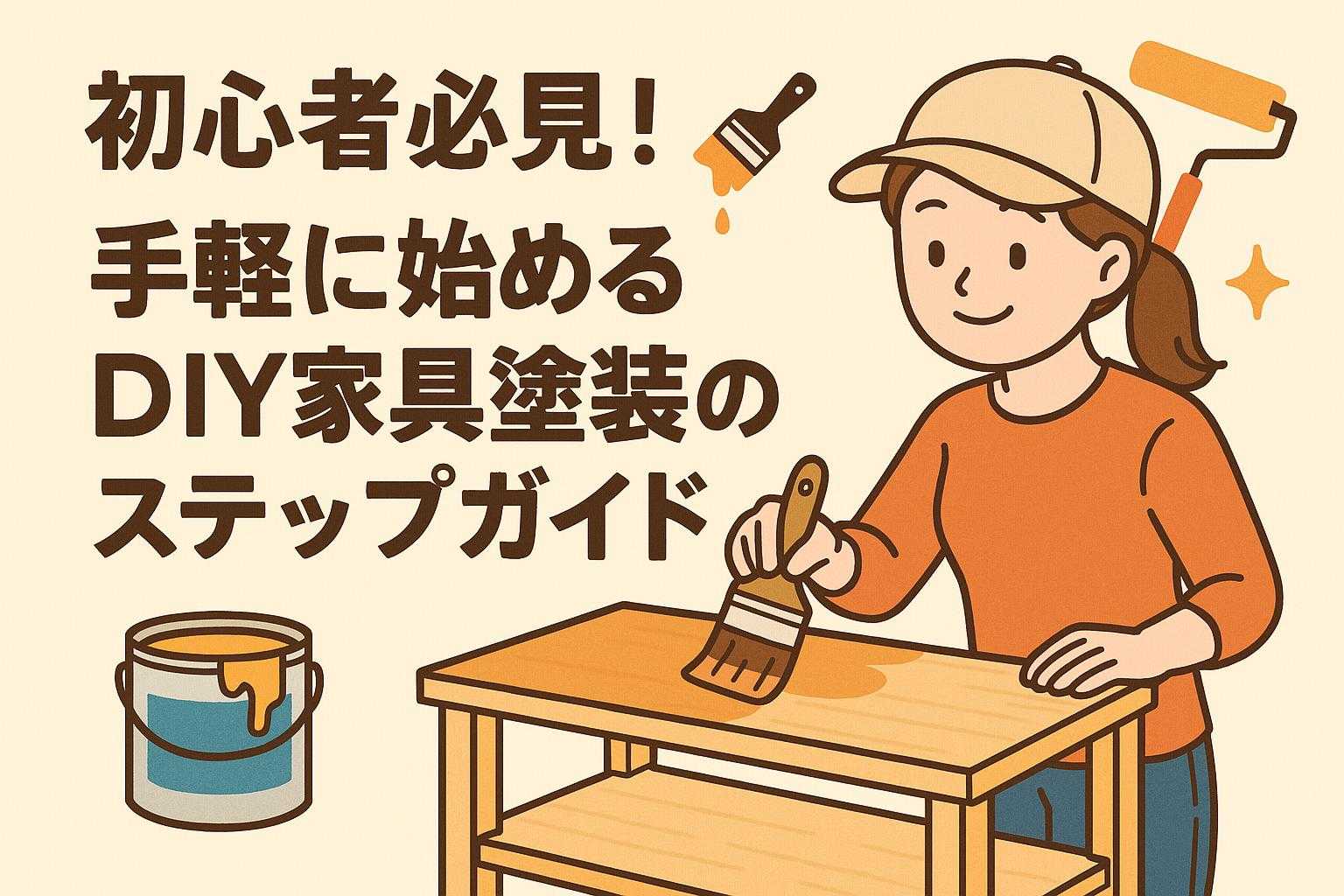 初心者必見！手軽に始めるDIY家具塗装のステップガイド