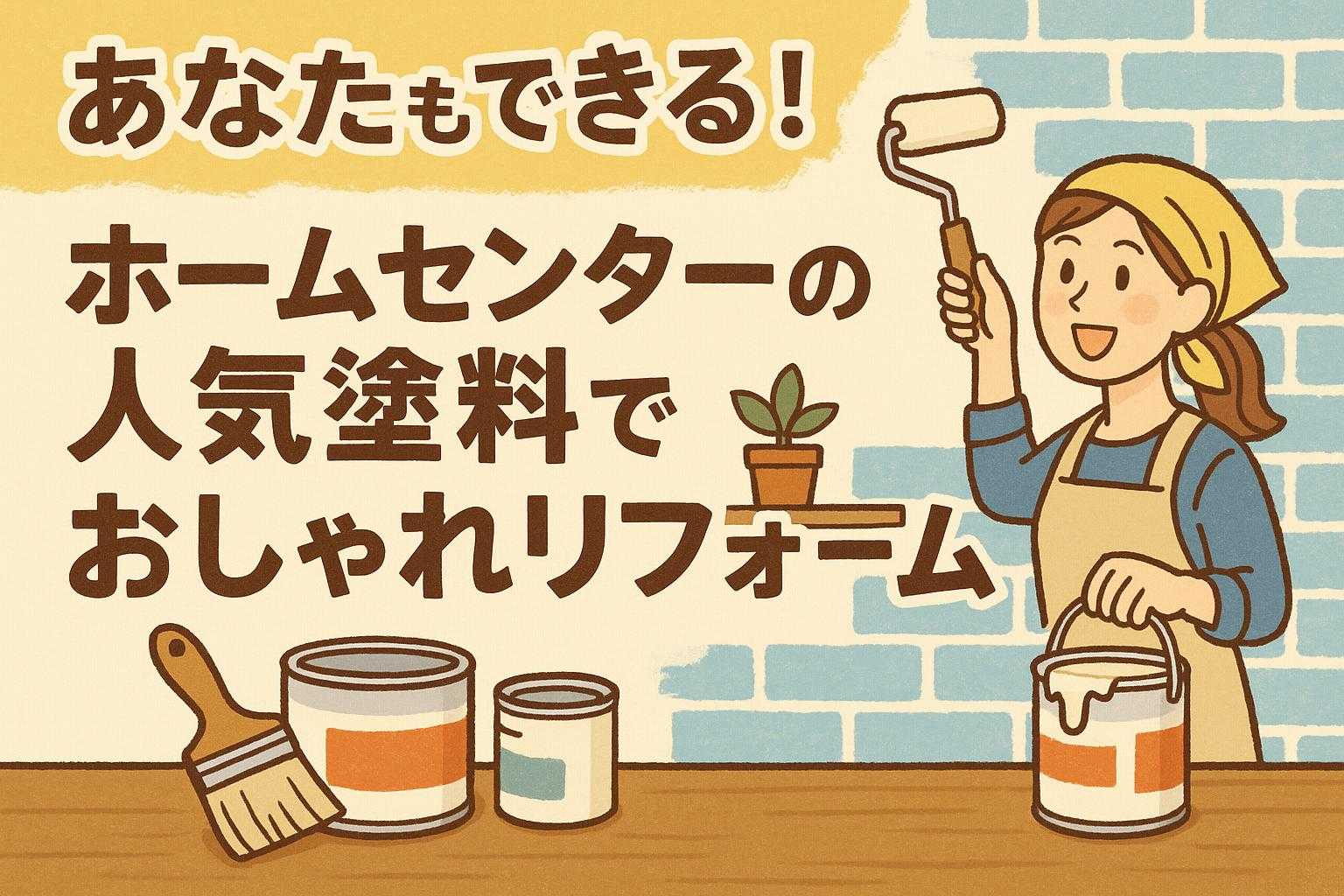 あなたもできる!ホームセンターの人気塗料でおしゃれリフォーム