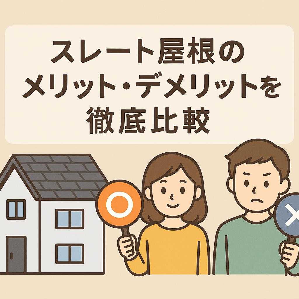 スレート屋根のメリット・デメリットを徹底比較