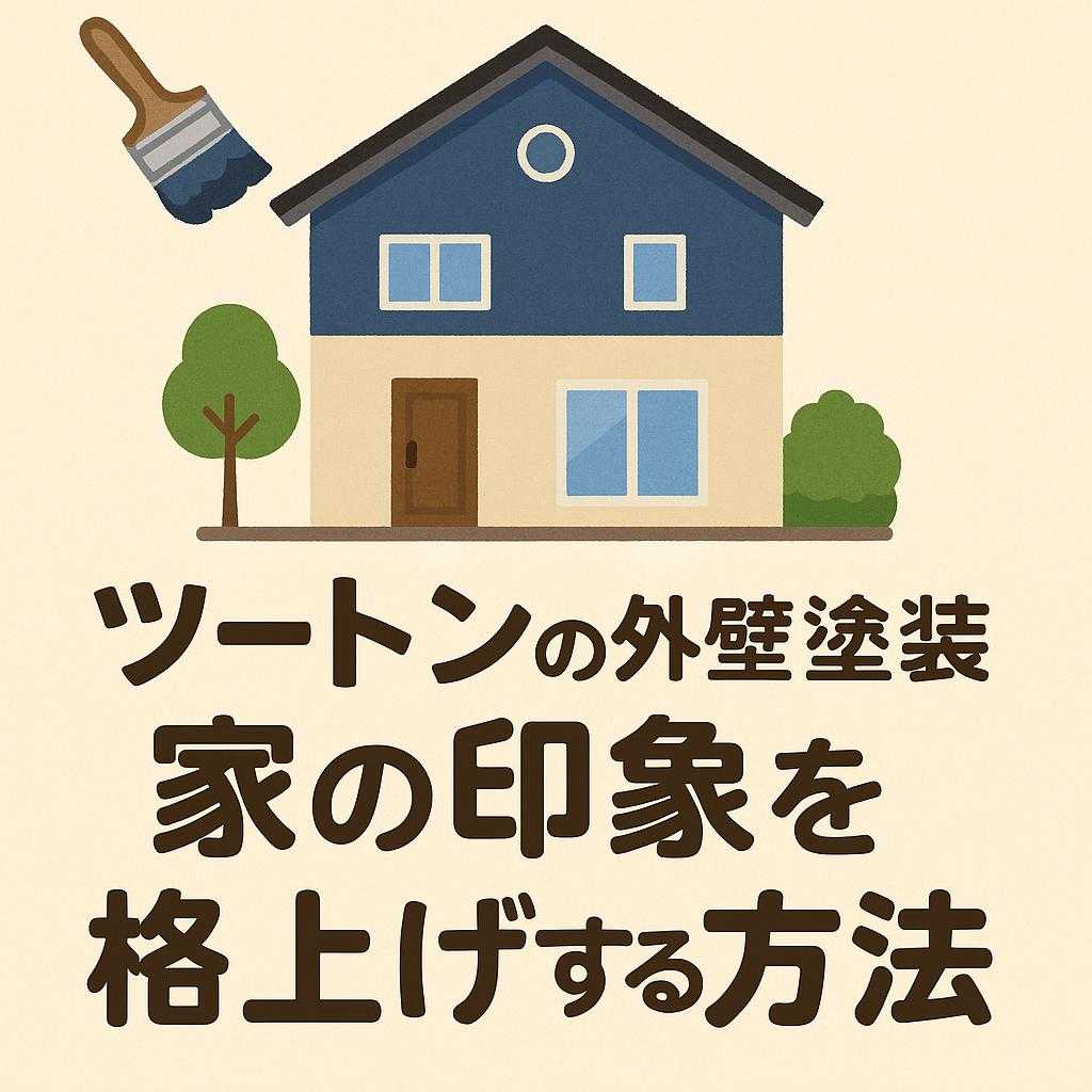ツートンの外壁塗装で家の印象を格上げする方法