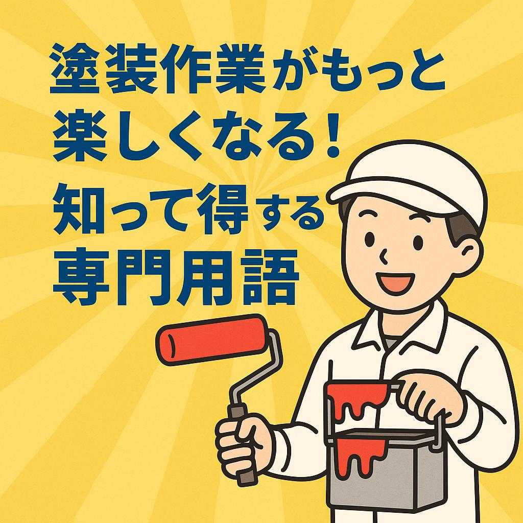 塗装作業がもっと楽しくなる!知って得する専門用語