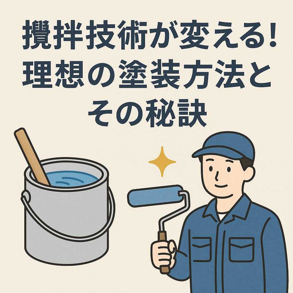 攪拌技術が変える！理想の塗装方法とその秘訣