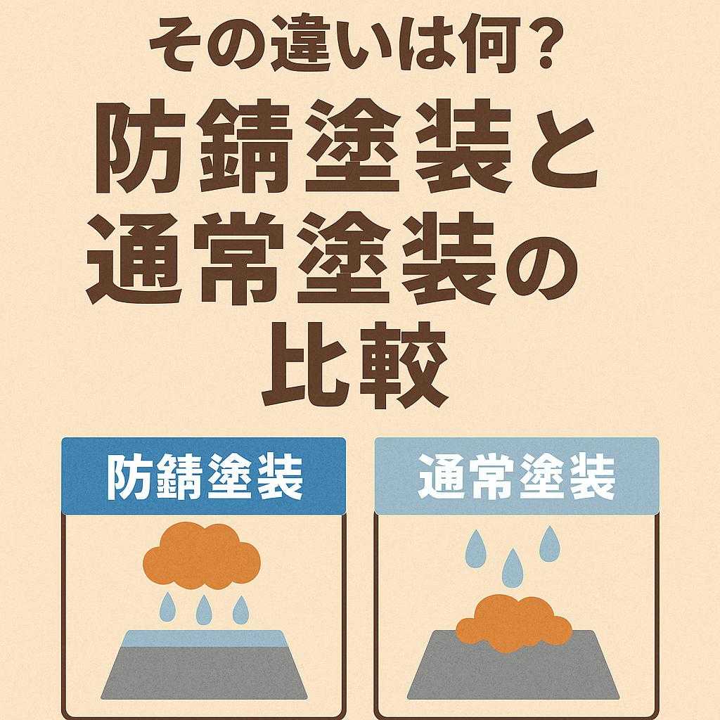 その違いは何？防錆塗装と通常塗装の比較