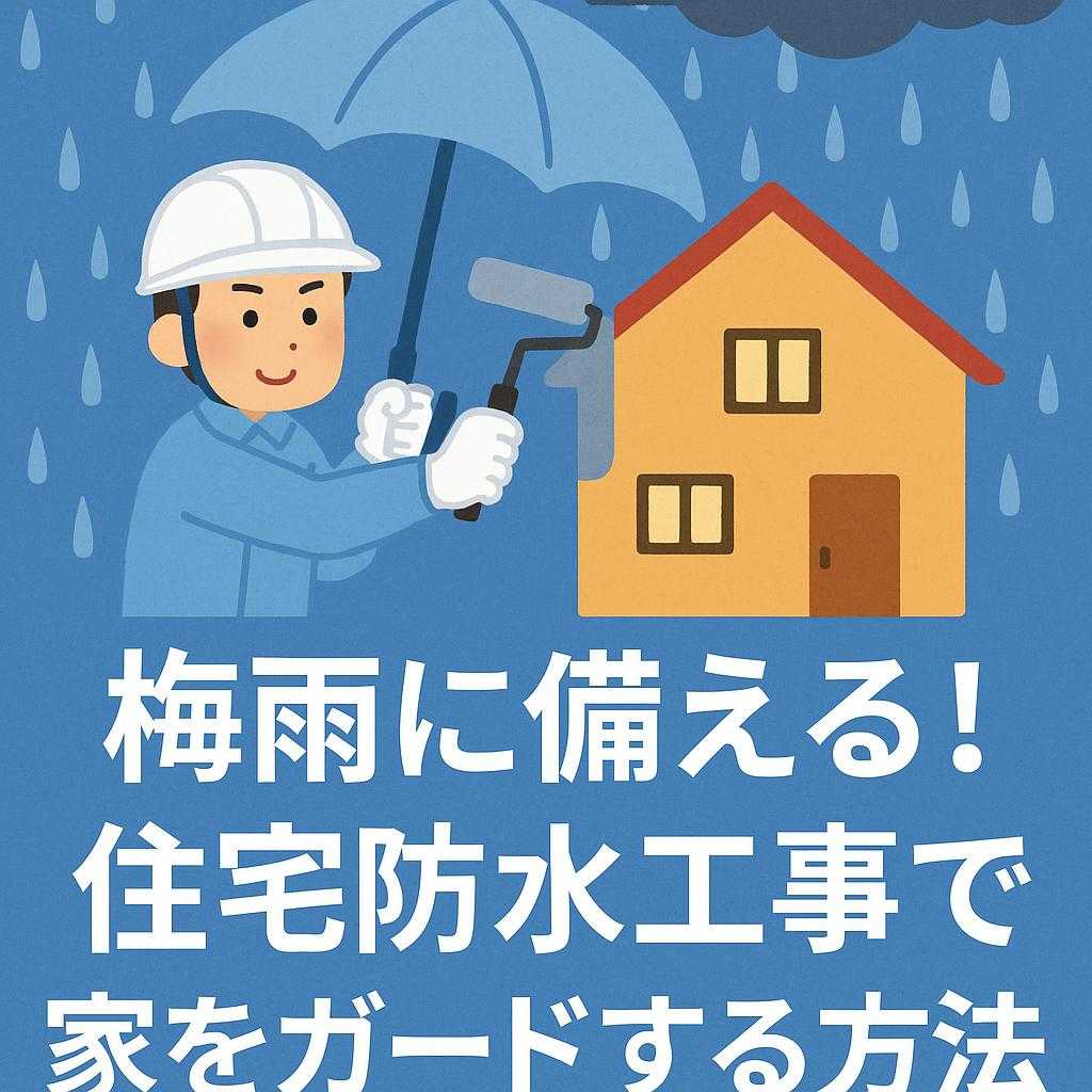 梅雨に備える！住宅防水工事で家をガードする方法