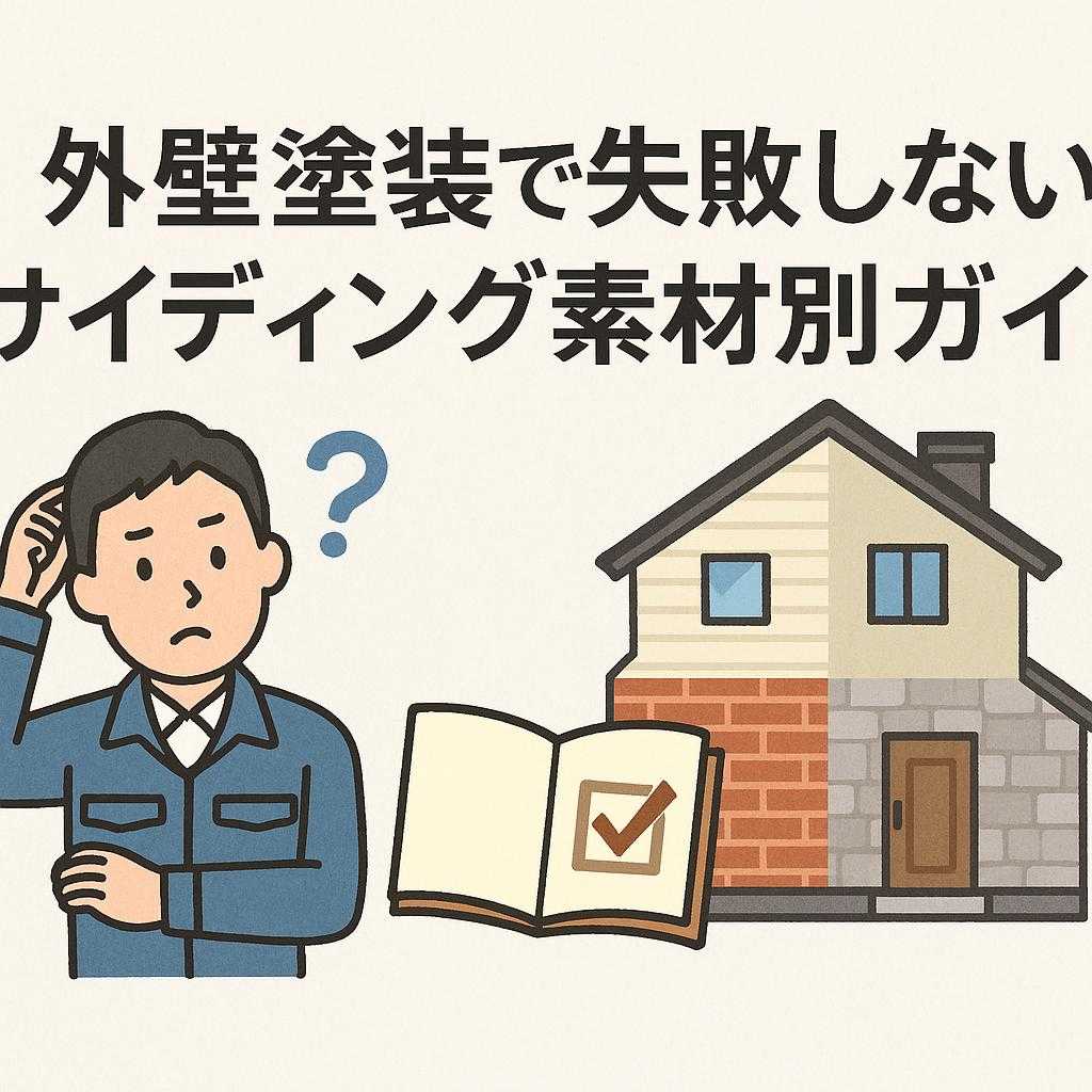 外壁塗装で失敗しない！サイディング素材別ガイド