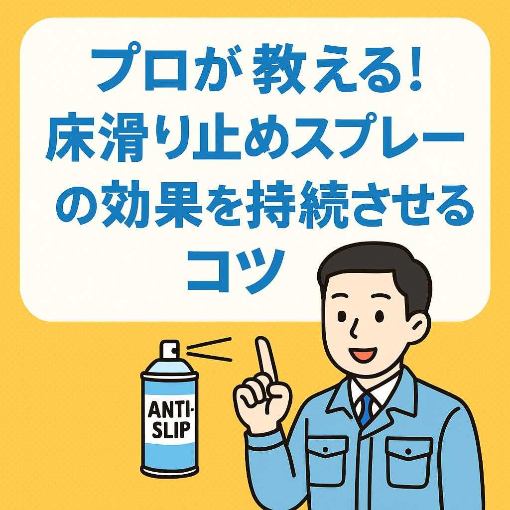 プロが教える！床滑り止めスプレーの効果を持続させるコツ