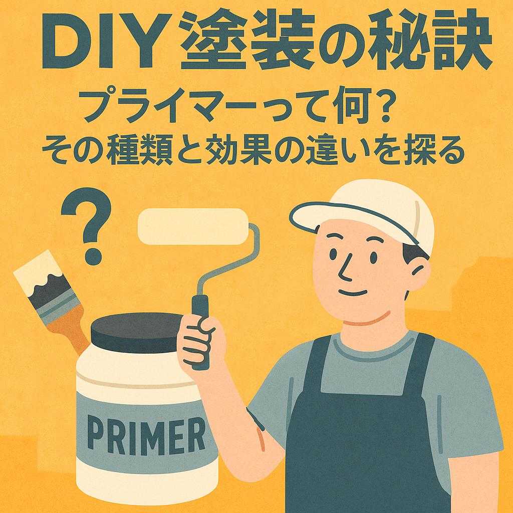 DIY塗装の秘訣:プライマーって何?その種類と効果の違いを探る