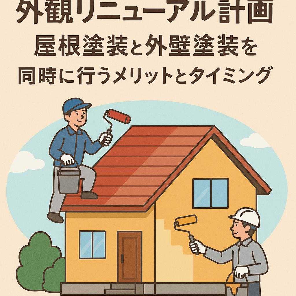 外観リニューアル計画: 屋根塗装と外壁塗装を同時に行うメリットとタイミング
