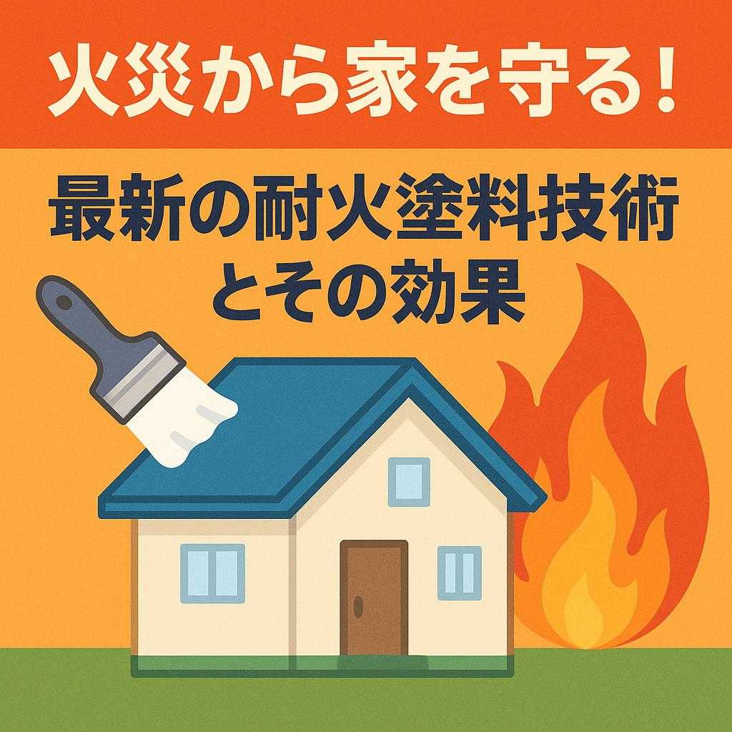 火災から家を守る!最新の耐火塗料技術とその効果