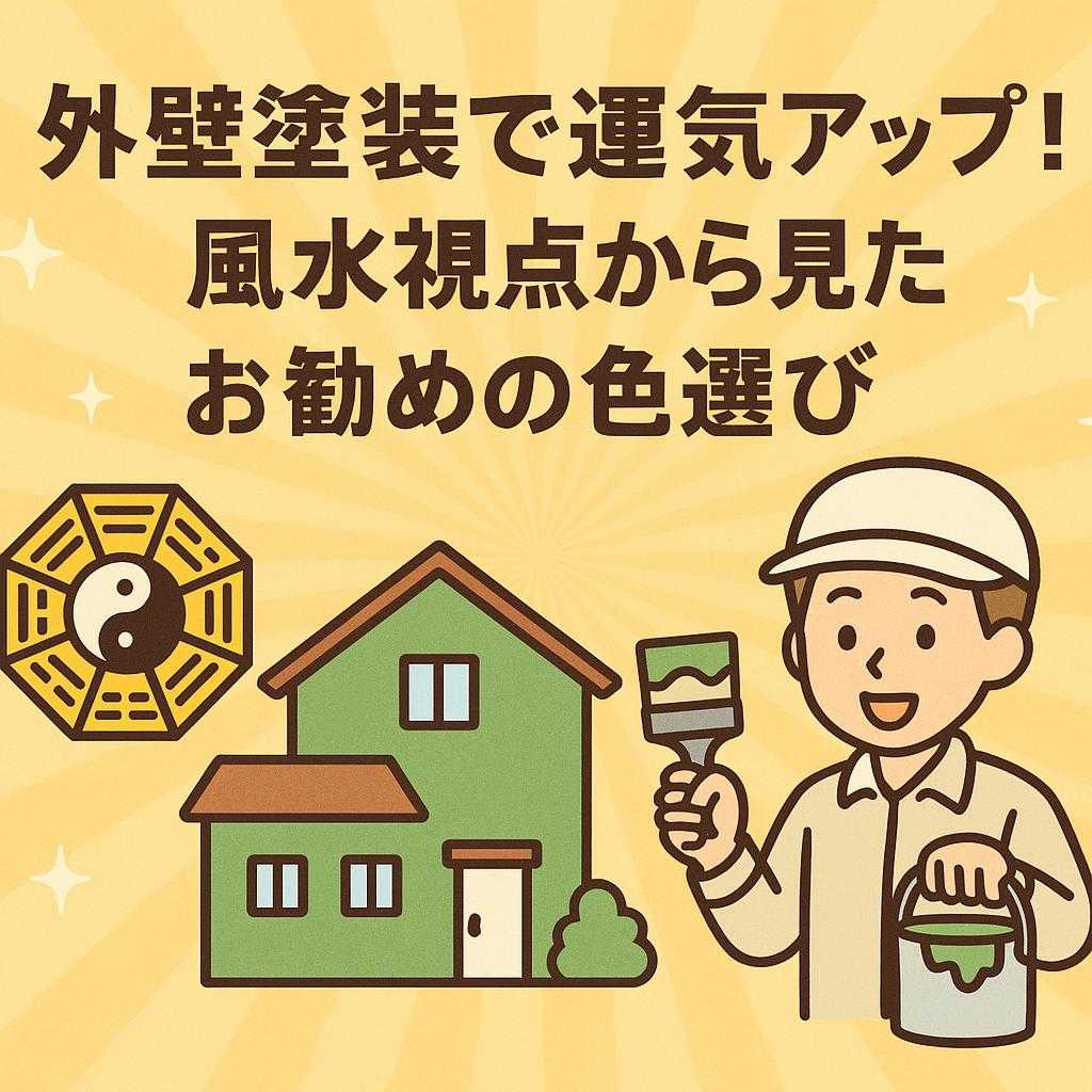 外壁塗装で運気アップ!風水視点から見たお勧めの色選び