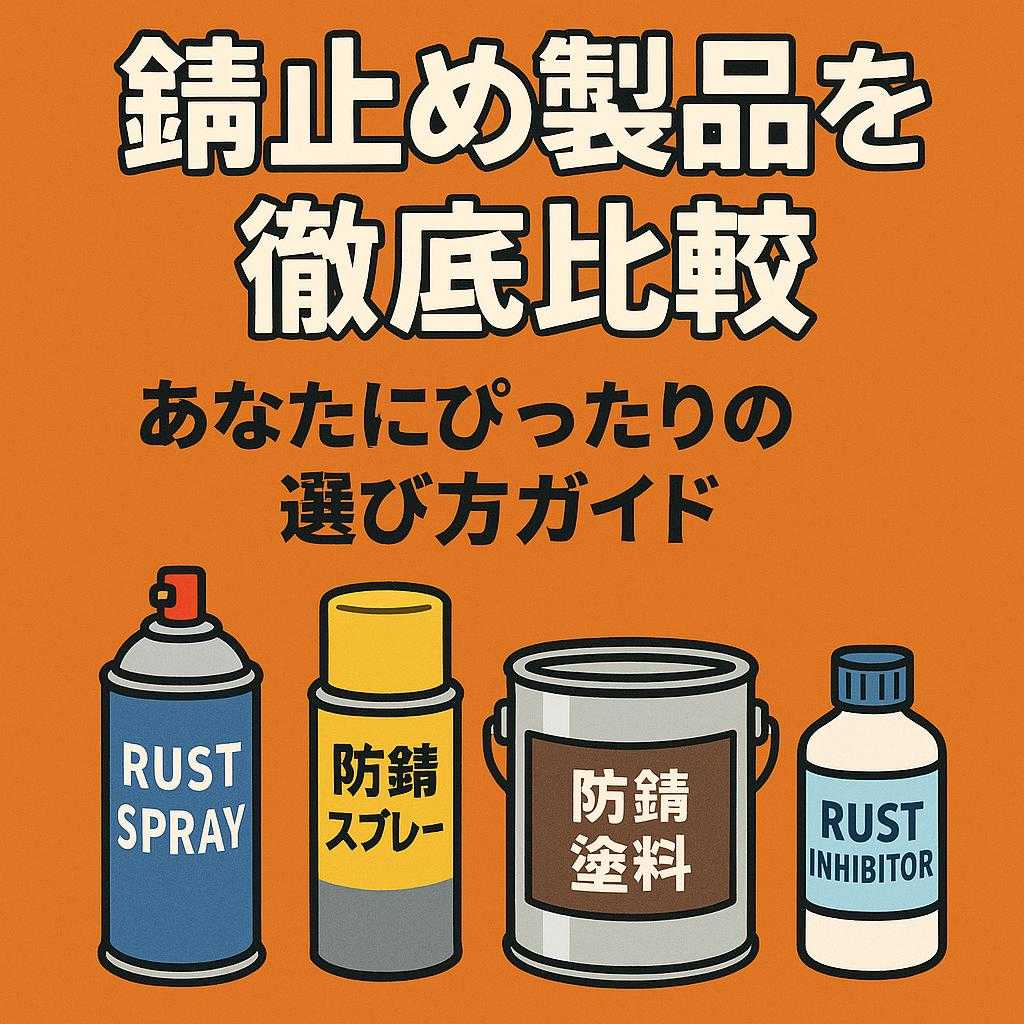 錆止め製品を徹底比較: あなたにぴったりの選び方ガイド