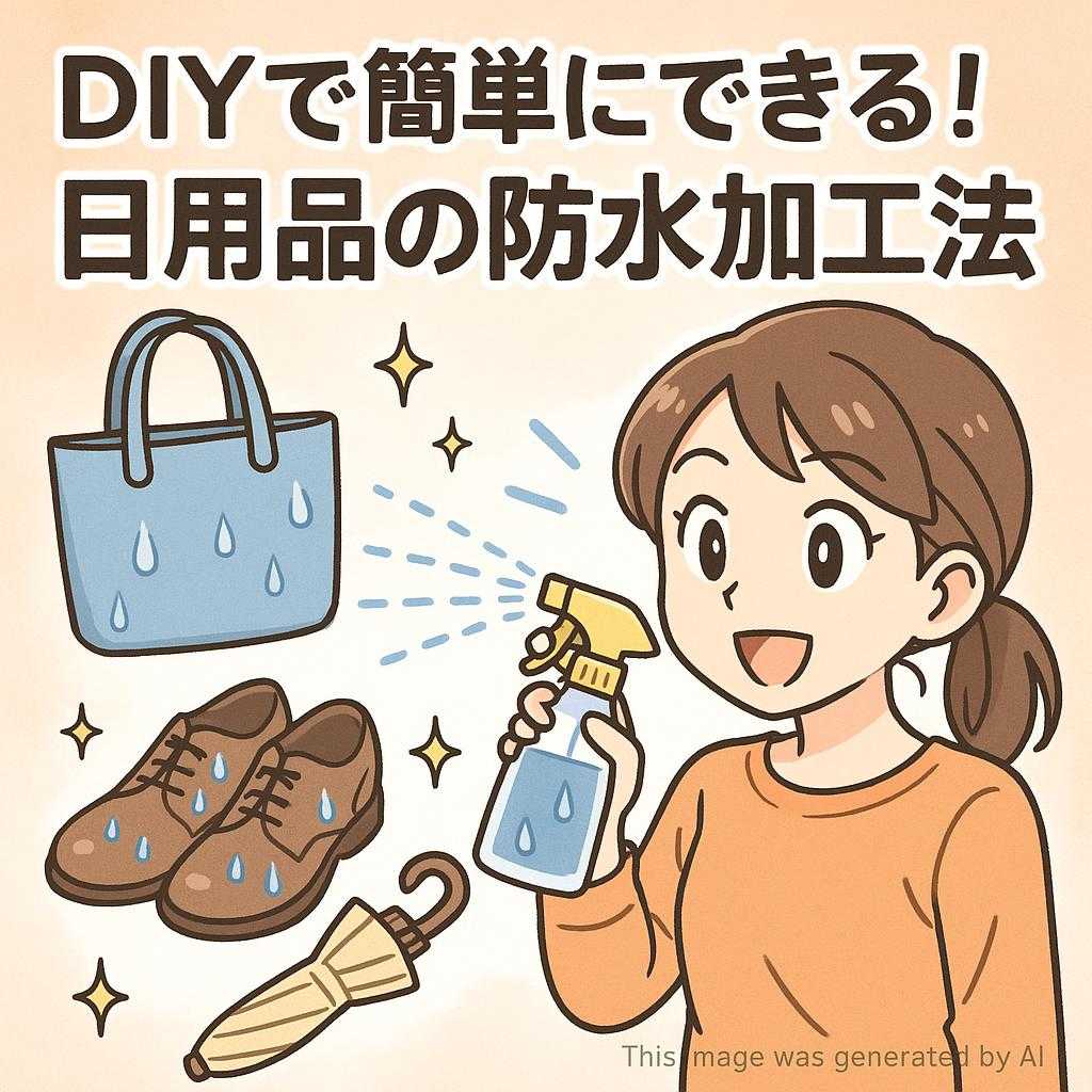 DIYで簡単にできる！日用品の防水加工法