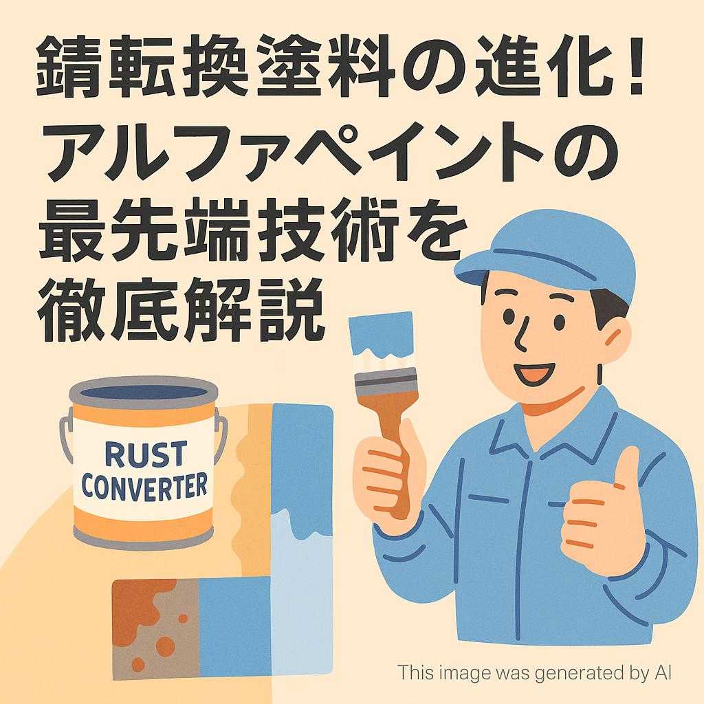 錆転換塗料の進化！アルファペイントの最先端技術を徹底解説