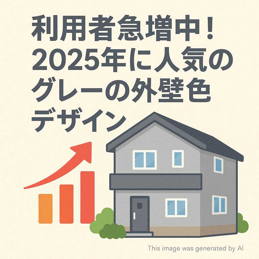 利用者急増中！2025年に人気のグレーの外壁色デザイン