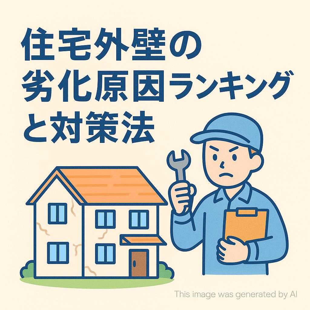 住宅外壁の劣化原因ランキングと対策法