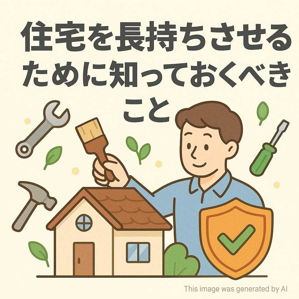 住宅を長持ちさせるために知っておくべきこと