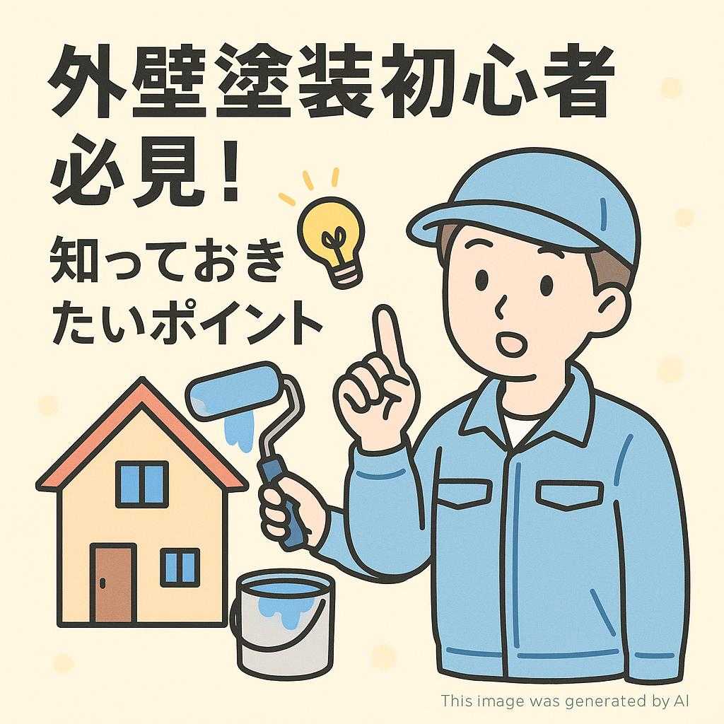 外壁塗装初心者必見！知っておきたいポイント