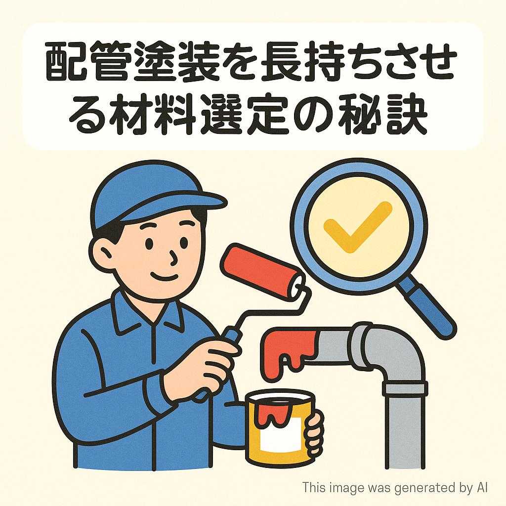 配管塗装を長持ちさせる材料選定の秘訣