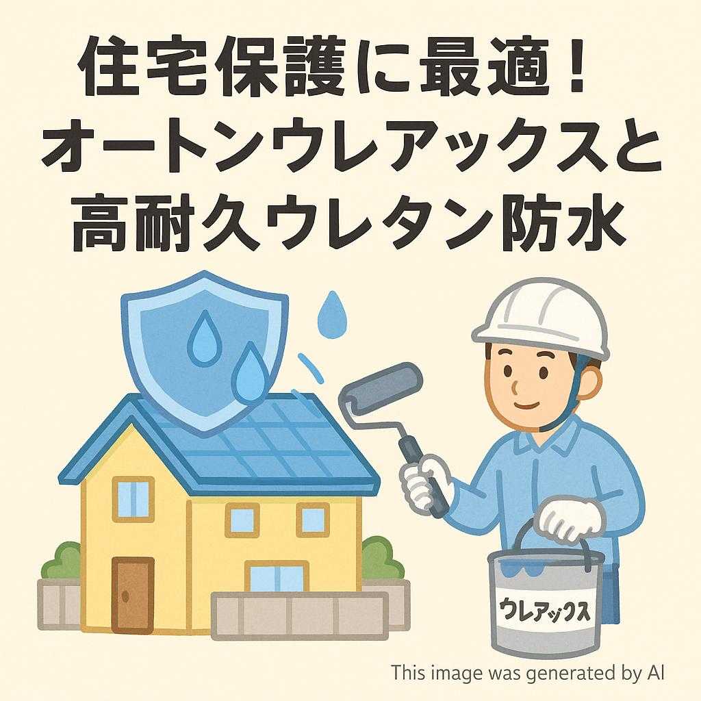 住宅保護に最適！オートンウレアックスと高耐久ウレタン防水