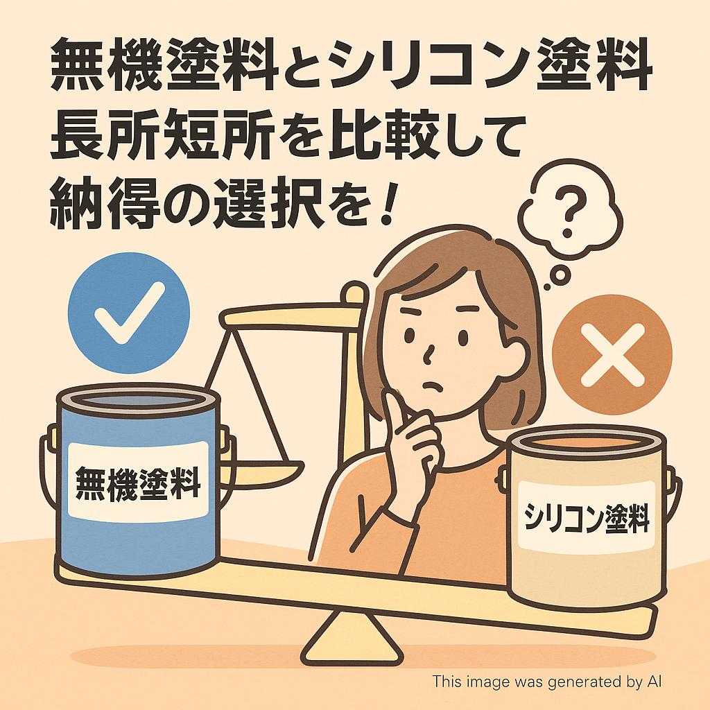 無機塗料とシリコン塗料 長所短所を比較して納得の選択を！