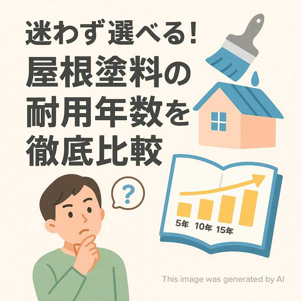 迷わず選べる！屋根塗料の耐用年数を徹底比較