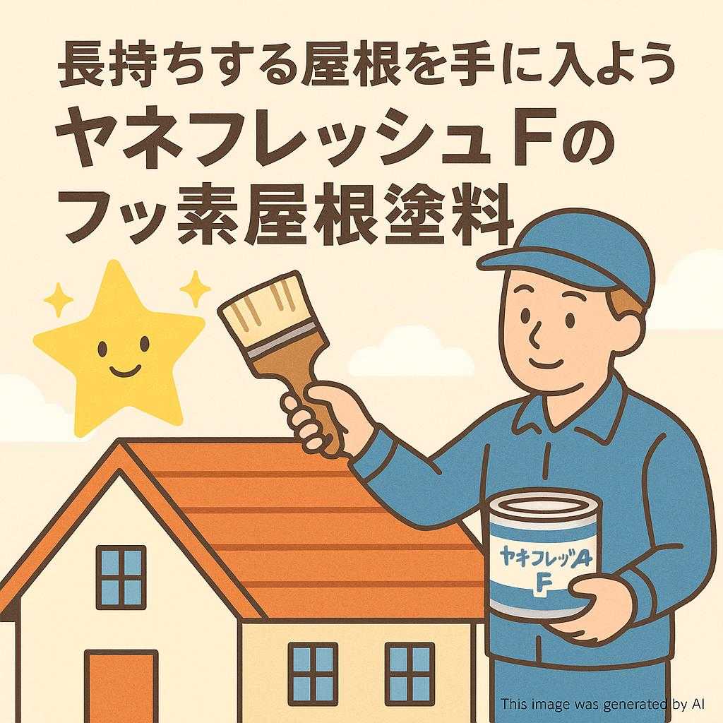 長持ちする屋根を手に入れよう ヤネフレッシュFのフッ素屋根塗料