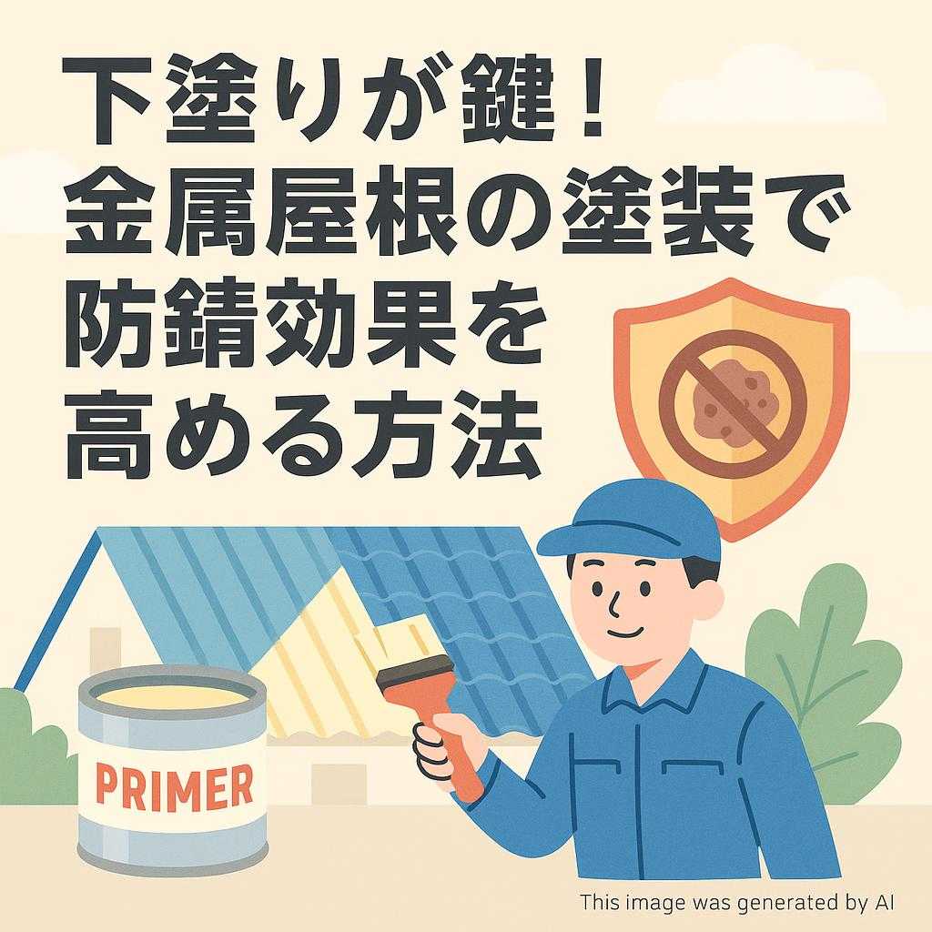 下塗りが鍵！金属屋根の塗装で防錆効果を高める方法