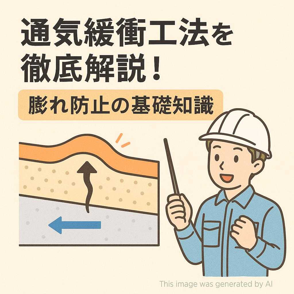 通気緩衝工法を徹底解説！膨れ防止の基礎知識