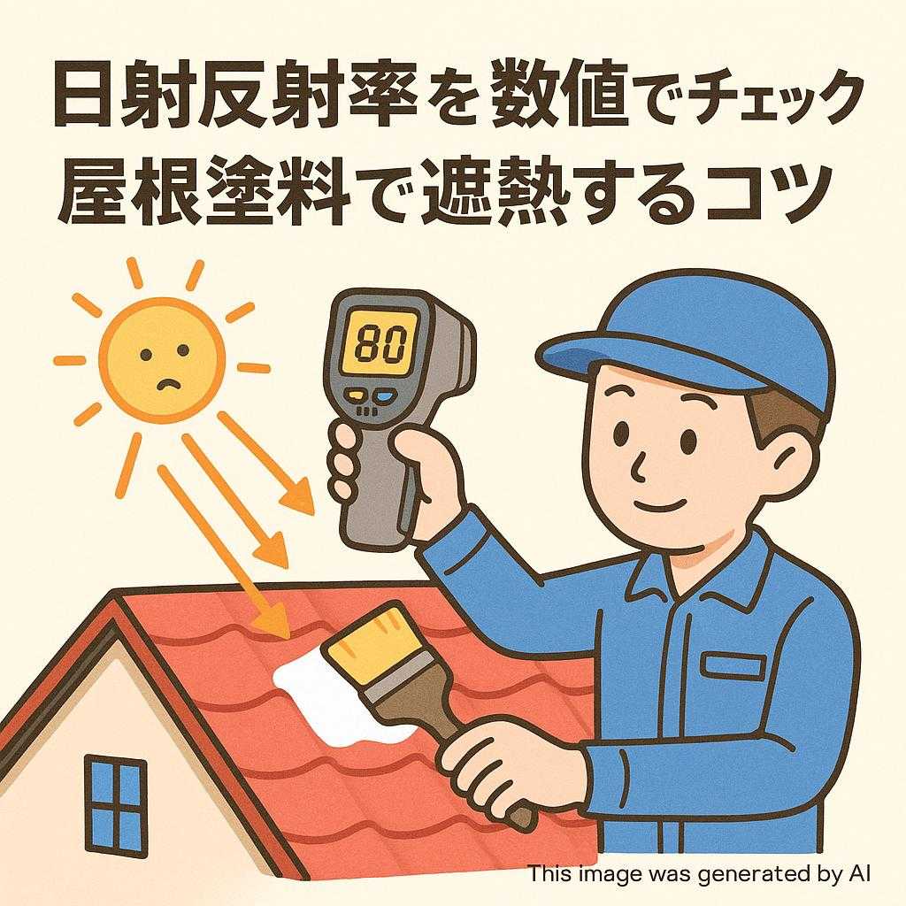 日射反射率を数値でチェック 屋根塗料で遮熱するコツ