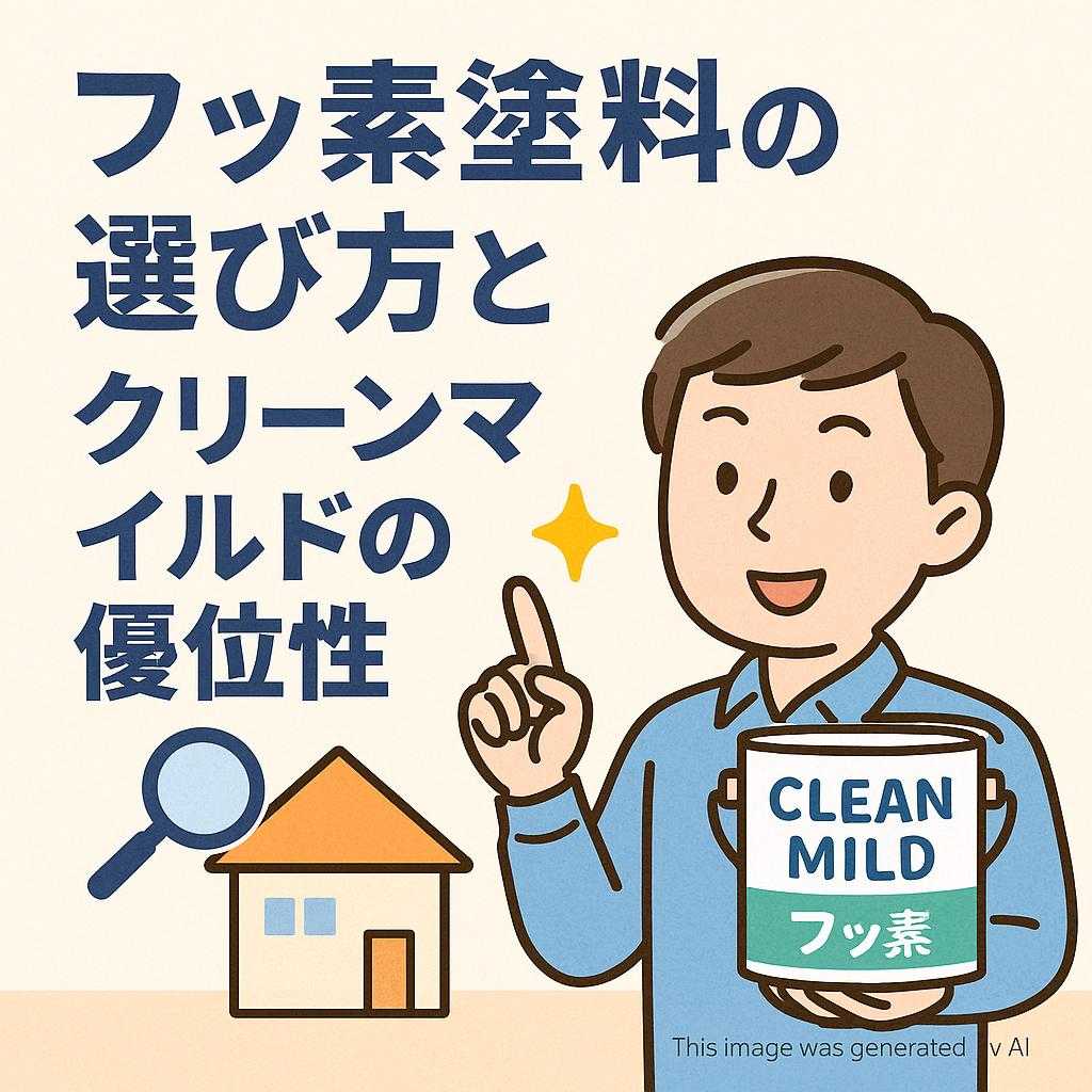 フッ素塗料の選び方とクリーンマイルドの優位性