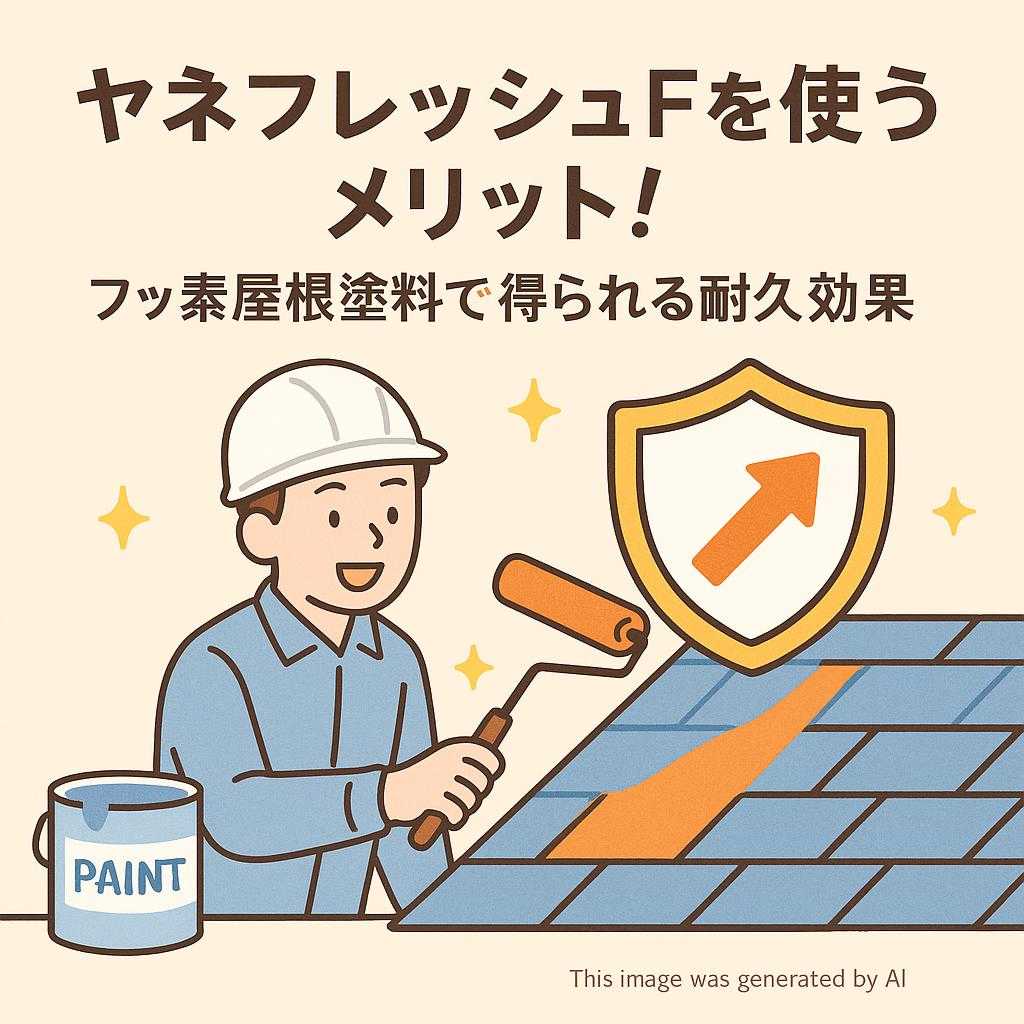 ヤネフレッシュFを使うメリット！フッ素屋根塗料で得られる耐久効果