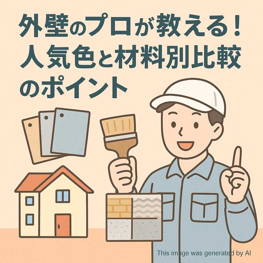 外壁のプロが教える！人気色と材料別比較のポイント
