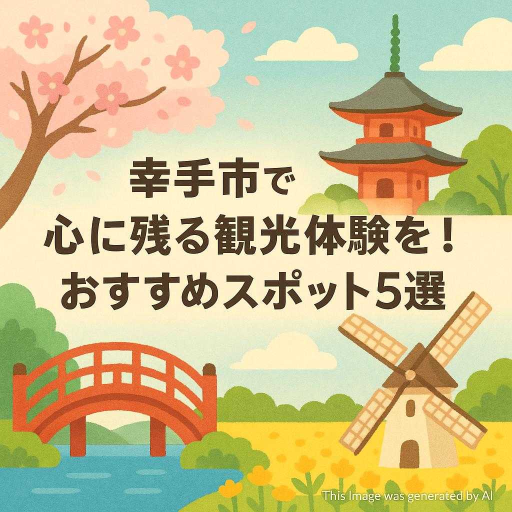 幸手市で心に残る観光体験を！おすすめスポット5選