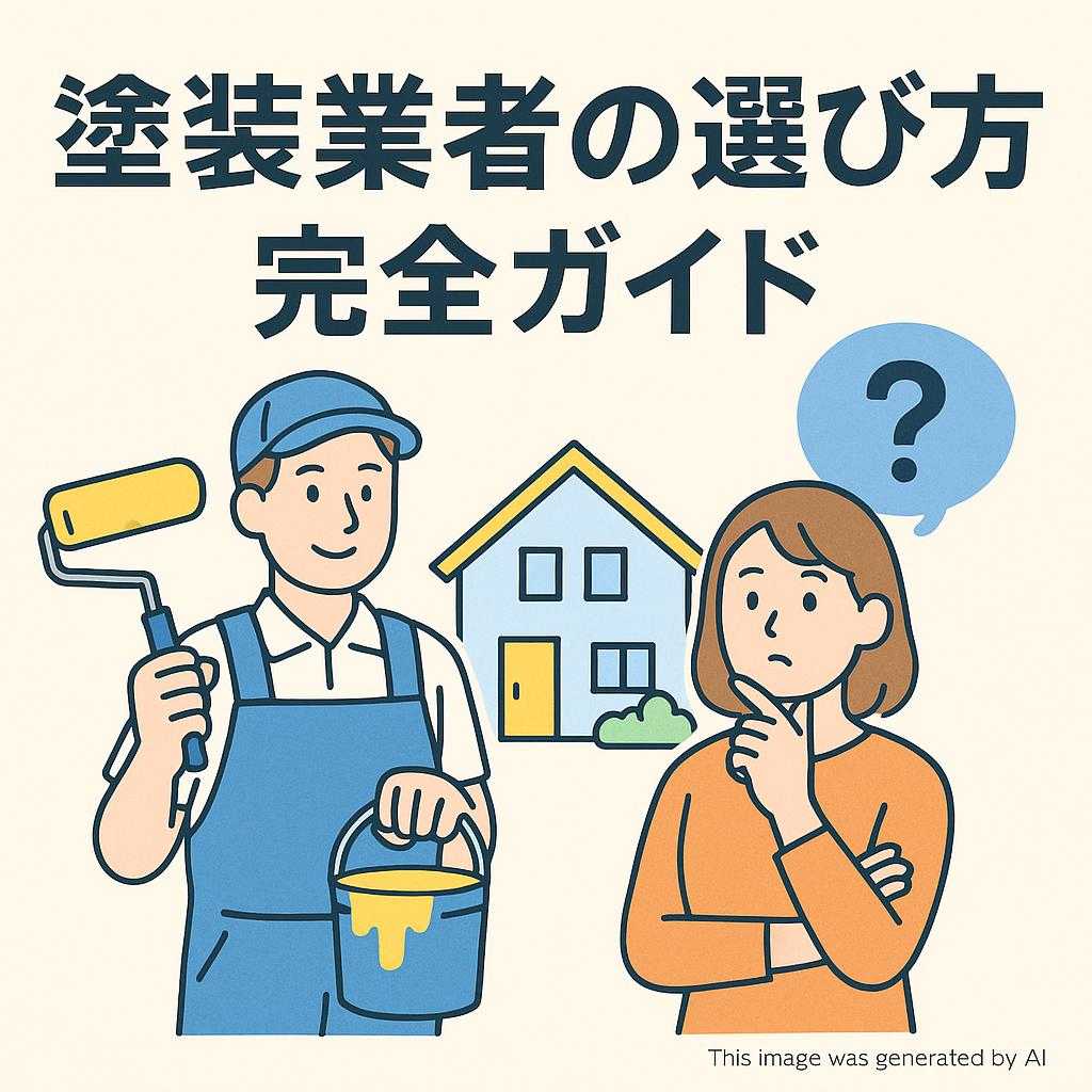 塗装業者の選び方 完全ガイド