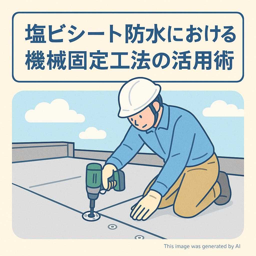 塩ビシート防水における機械固定工法の活用術