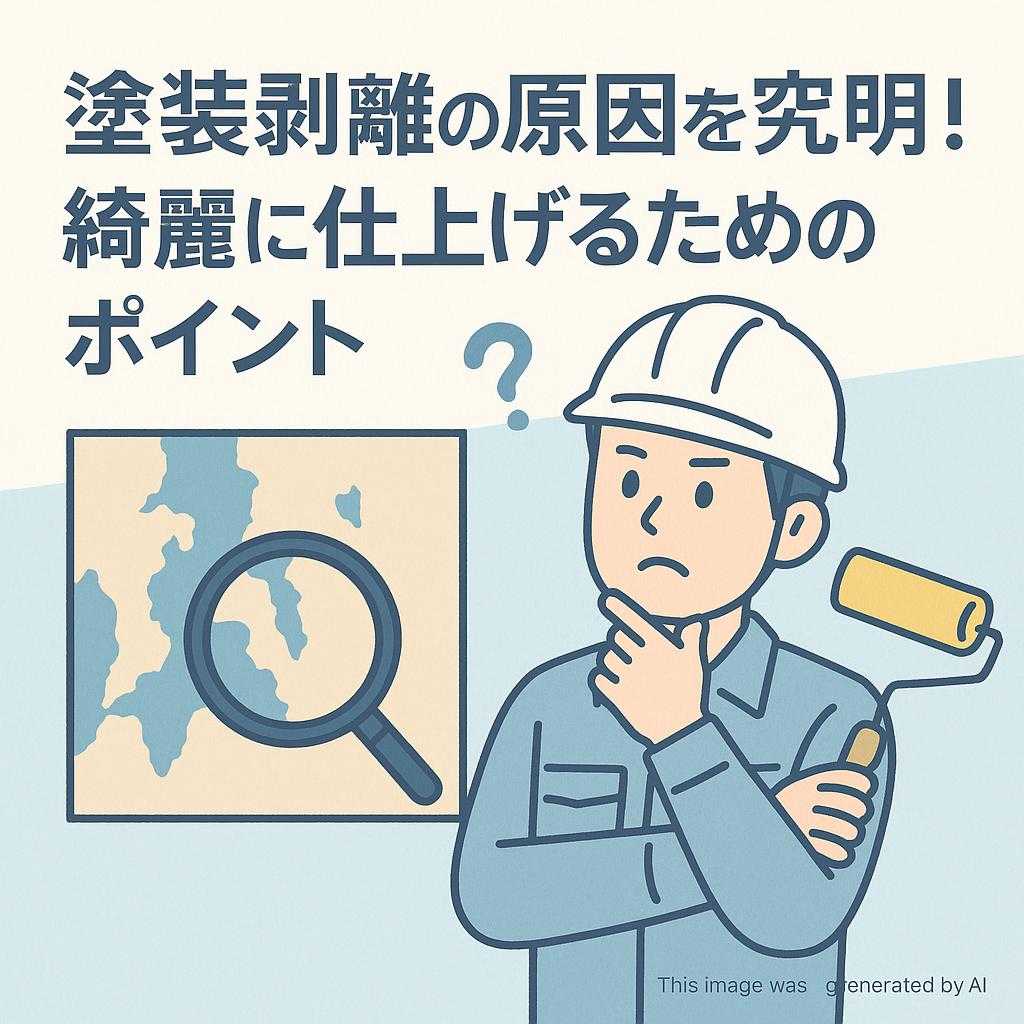 塗装剥離の原因を究明！綺麗に仕上げるためのポイント