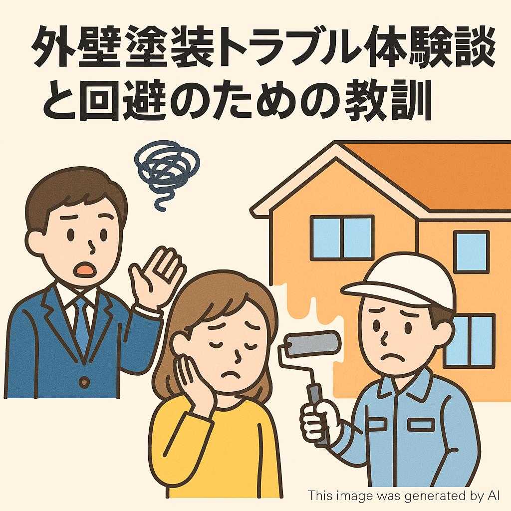 外壁塗装トラブル体験談と回避のための教訓
