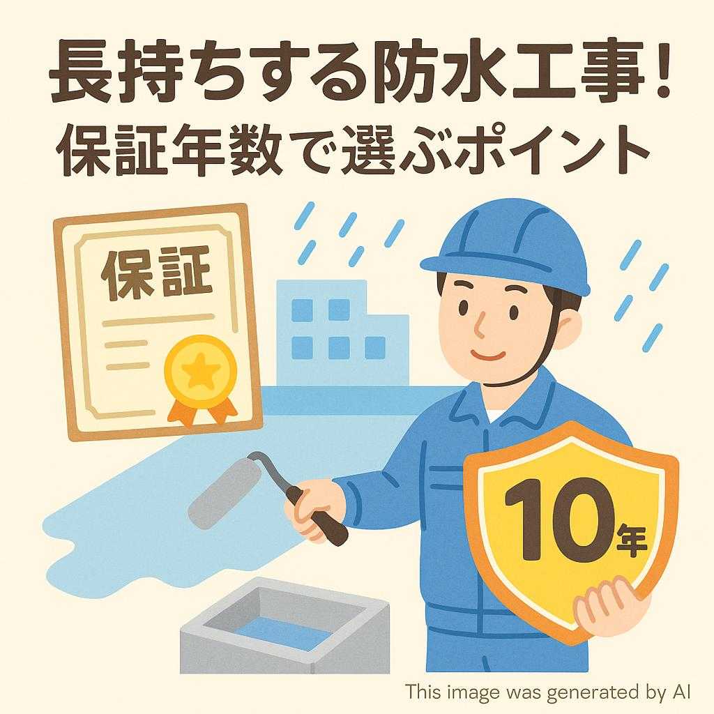 長持ちする防水工事！保証年数で選ぶポイント
