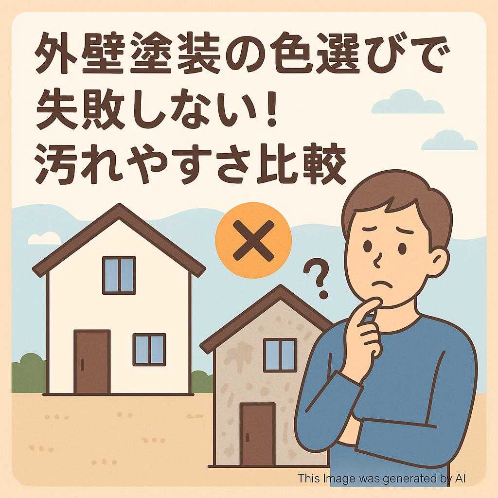 外壁塗装の色選びで失敗しない！汚れやすさ比較