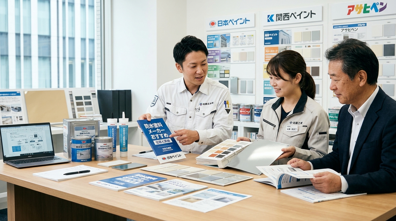 防水塗料のメーカーおすすめ比較｜選び方のポイント