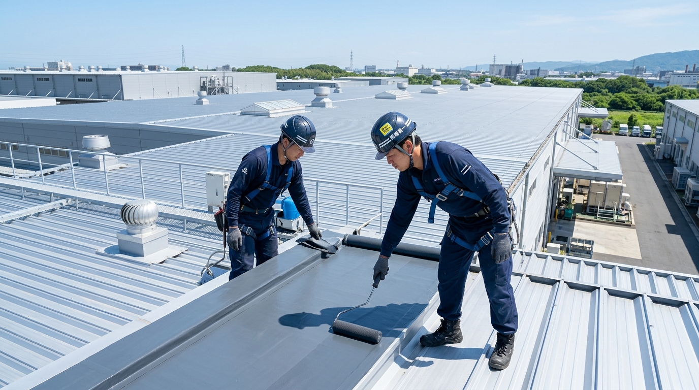 工場の屋根防水工事|工法の種類と費用・選び方を解説